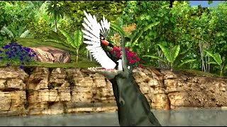 Crocodile eats bird (LAJAMW)