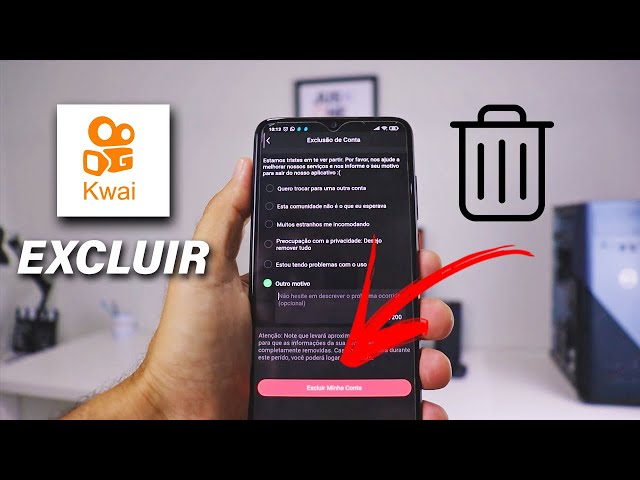 Como excluir a conta do Kwai pelo celular