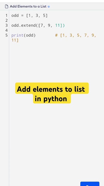 Add elements to a list in python @ctutorialbynaziasohail - YouTube