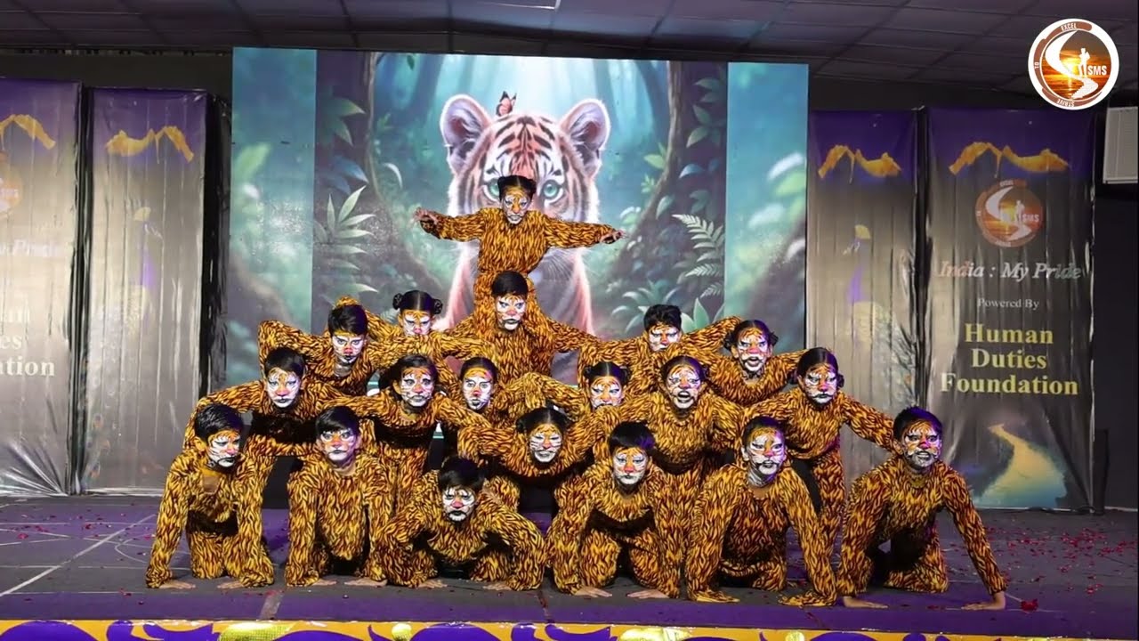 Dance act on Tiger Conservation by Class IV
