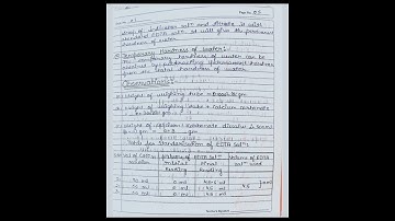 To determine the hardness of water by EDTA #Chemistry practical file |BSc 1semester|#viral shorts