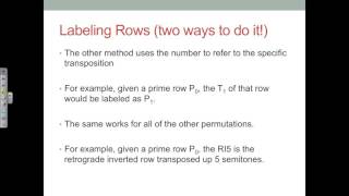 Serialism, Ordered Segments, and Row Forms