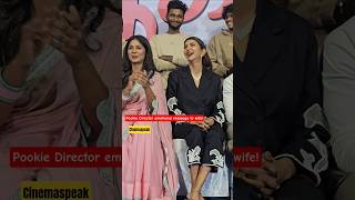 #pookiethemovie team reacts to director message for wife #lakshmimanchu #rkdhanusha #sathya  #shorts