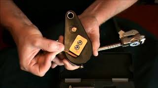 Tennis stringing machine - base clamp adjustment and installation