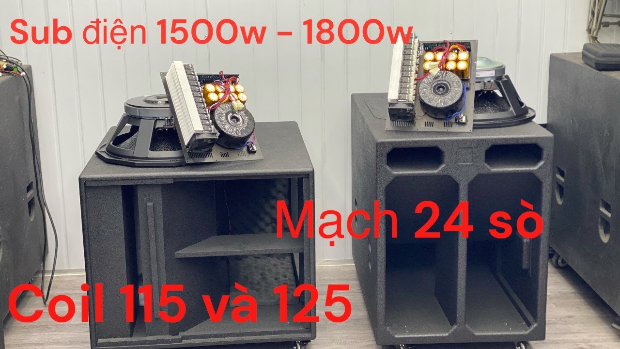 Sub Điện 18-inch Công Suất Khủng 1800w || 18-inch Power Subwoofer with ...