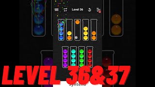 Ball Sort Color Water Puzzle - Level 36 & 37