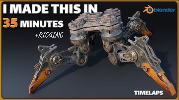 My New Blender Hard-Surface Workflow: Building a Quadruped Robot From Scratch