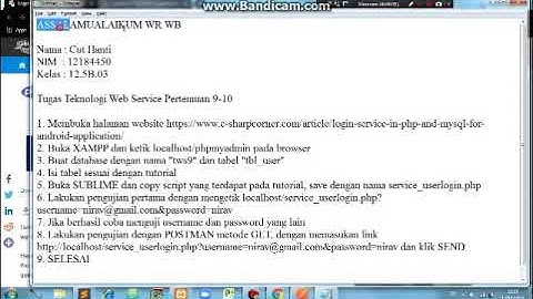 Teknologi Web Service Pertemuan 9-10