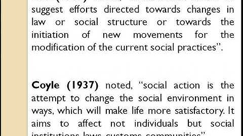Social action concept & Definition video