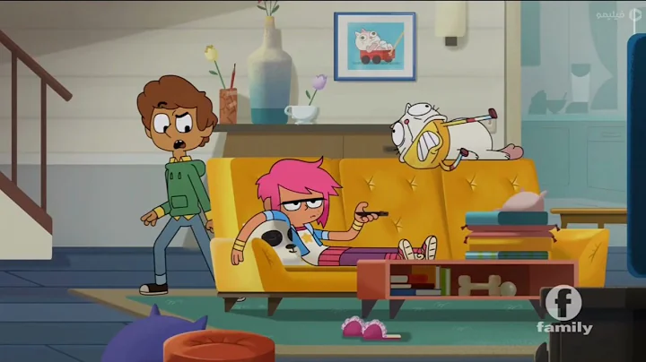 Video 552901: persian cat dog, boy persian cat, persian girl, cats dogs mouse