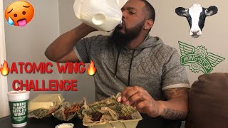 EXTREMELY HOT🔥ATOMIC HOT WINGS | WINGSTOP CHALLENGE**FUNNY**