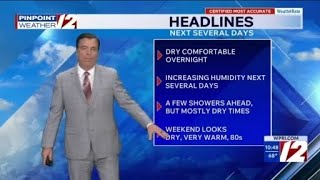 WPRI 12 Weather Now 6/9/26 Warmer More Humid Air Ahead
