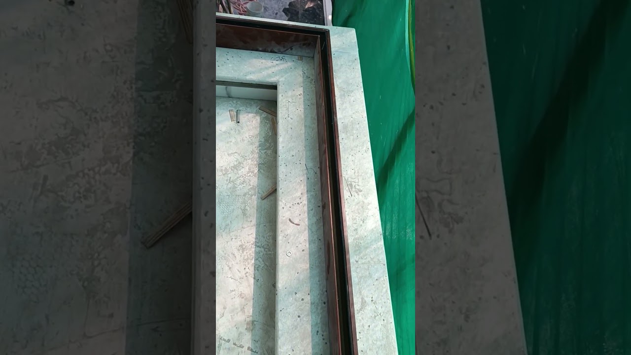 aluminium railing section 12mm glass