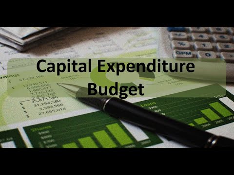 Master Budget: Capital Expenditure Budget