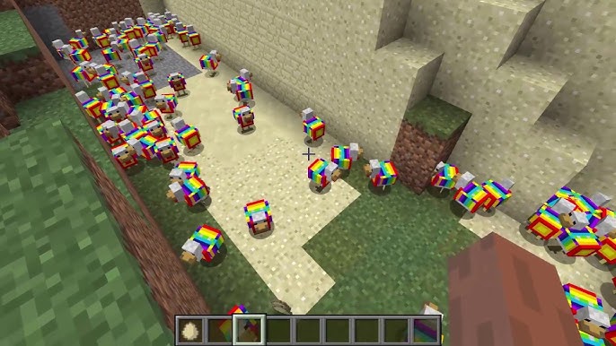 Rainbow sheep Minecraft Skins