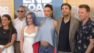 The cast of The End of Oak Street poses together at its world premiere in Los Angeles
