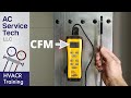 Airflow CFM Measured with a Hot Wire Anemometer!