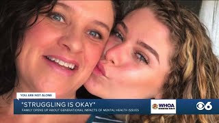 Mother and daughter talk openly about mental health