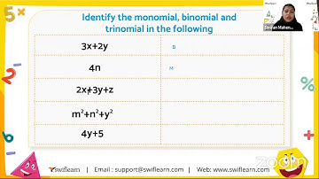 Algebraic Expressions | Expression Formation | Class 7 Online Class | Session 1 - Swiflearn