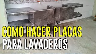 Cómo Hacer Placas De Concretó Para Lavaderos 2020 ( Lima/Perú ) - YouTube