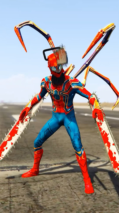 SPIDERMAN AS CHAINSAW MAN 🆚 ALL VENOM AND CARNAGE 🔥 #shorts #hulk #spiderman