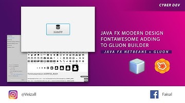 Java FX Modern Design Adding Fontawesome To Gluon Builder