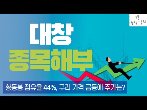 New 국내 황봉동 점유율 44% '대창', 최근 구리 가격 급등에 주가는 과연? 5분만에 알아보기!