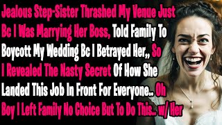 Step-Sister Thrashed My Wedding Venue Bc I Was Marrying Her Boss, Told Family To Boycott My Wedding