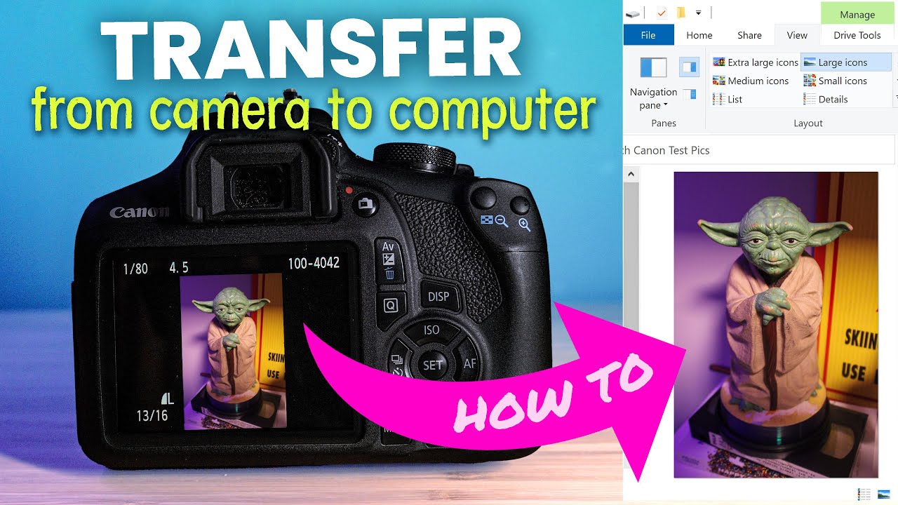 How To Transfer Files From Your Digital Camera To Your Computer Youtube