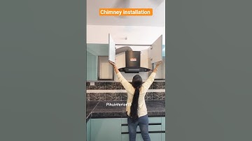 kitchen chimney installation | modular kitchen #shorts #chimney #ytshorts #youtubeshorts #kitchen