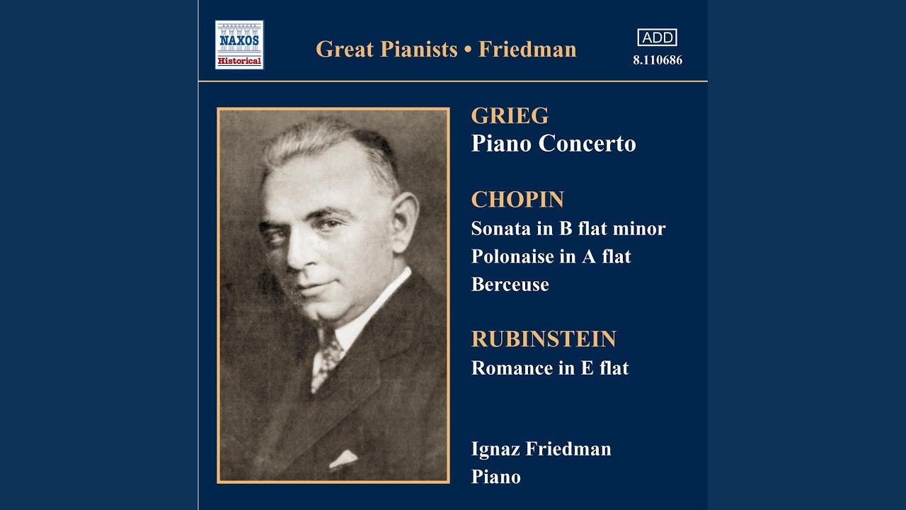 イグナツ・フリードマン1923-1941全録音 IGNAZ FRIEDMAN イグナツ