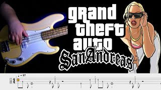 GTA San Andreas Theme Song | BASS Cover | TABS