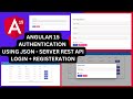 Angular 15 authentication registration  login  role based access using json server rest api