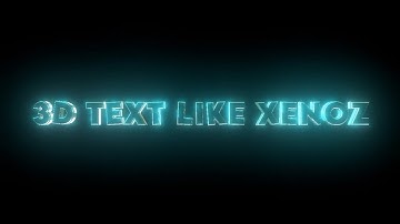 3D TEXT LIKE XENOZ 🤑 ON MOBILE | NODEVIDEO PRESET | TUTORIAL | Dynalz VFX