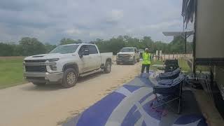 Gate Guarding  Fracking Crew Move in Day