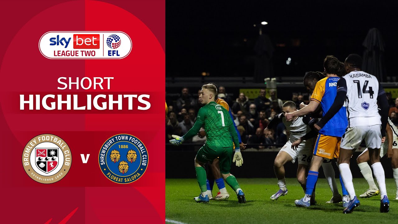 [Highlight] EFL League Two : Bromley vs Shrewsbury Town (08-04-69)