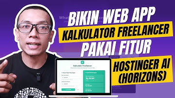 Bikin Kalkulator Freelancer Pakai Fitur Ajaib Hostinger AI (Horizons)!🤩💻