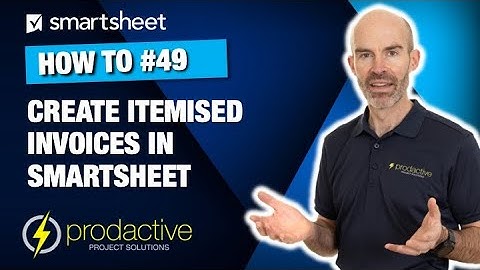Demo preview on creating itemised invoices in Smartsheet