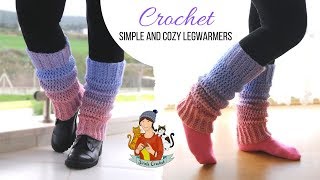 Crochet Simple And Cozy Legwarmers / Beginner Friendly Tutorial