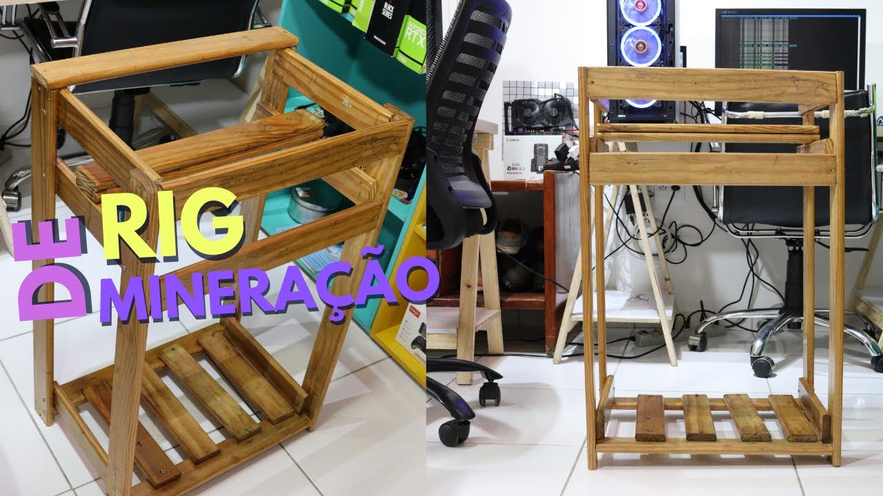 RIG DE MINERAÇÃO ESTRUTURA RIG DE MINERAÇÃO FEITA ARTESANAL