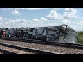 Train derailment near Zearing