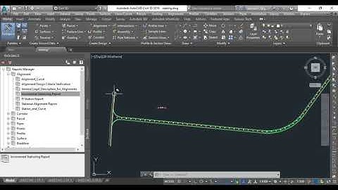 Export Alignment Setting Out data from civil 3D to Excel