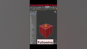 Using the Spherify Modifier in #3dsmax2024 #modifier #3dmodeling #tipsandtricks #easyway #shortvideo
