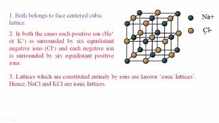 Characteristics of NaCl and KCl structure || Similarities of NaCl and KCl structure