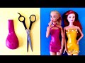 👗 DIY Barbie Dresses with Balloons Easy No Sew Clothes | Barbie doll hacks and crafts