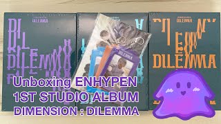 ♥ Unboxing ENHYPEN 엔하이픈  1st Studio album [DIMENSION : DILEMMA] ♫