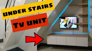 UNDER STAIRS TV UNIT | TV CABINET UNDER STAIRCASE | MR. LEE TV