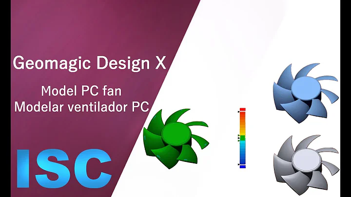 Reverse engineering solid and surface modeling PC FAN- Tutorial Geomagic Design x
