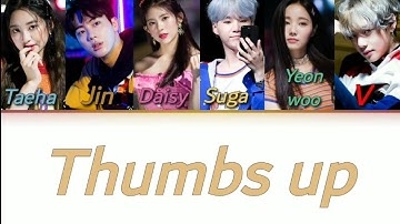 How would momoland (yeonwoo, daisy and taeha) & bts sing Thumbs up (가사) (colour Coded) Lyrics