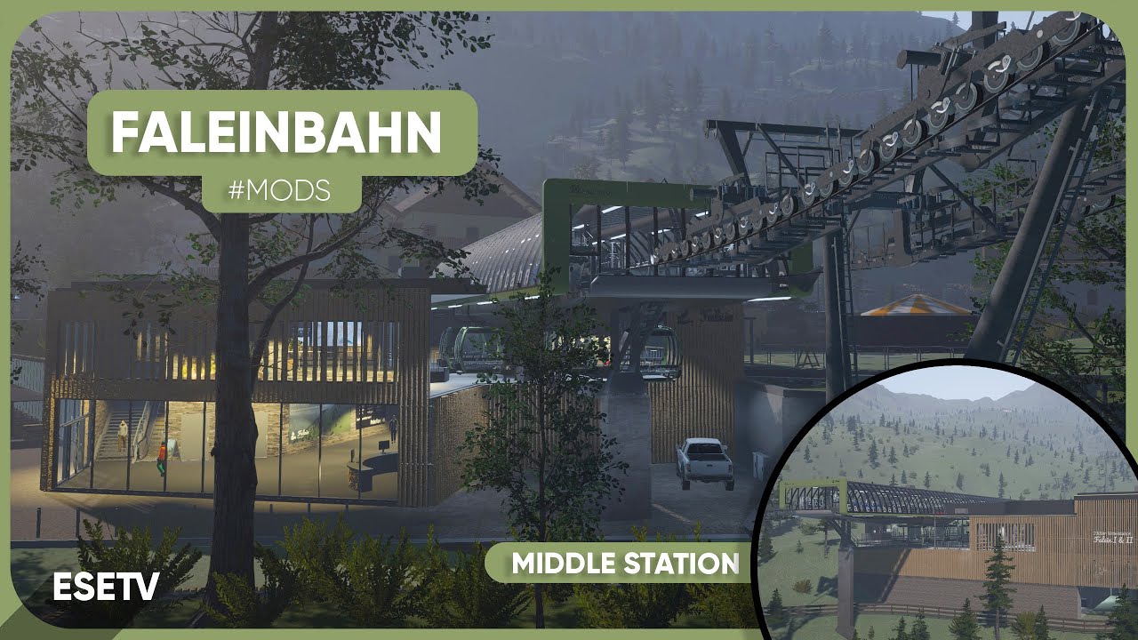 NEW FALEINBAHN ROPEWAY | Winter Resort Simulator Falein Mod Showcase